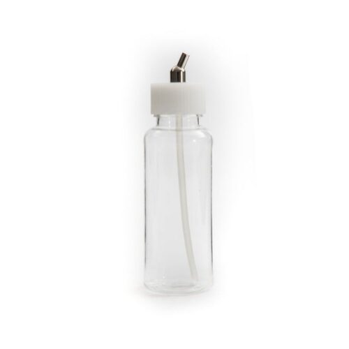 Plastic container 88ml with hose connection