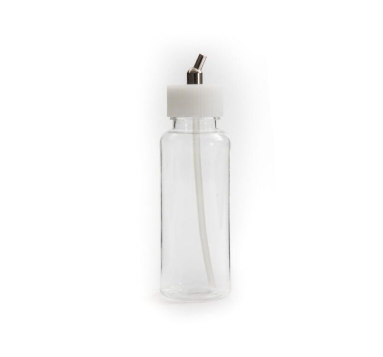 Plastic container 88ml with hose connection