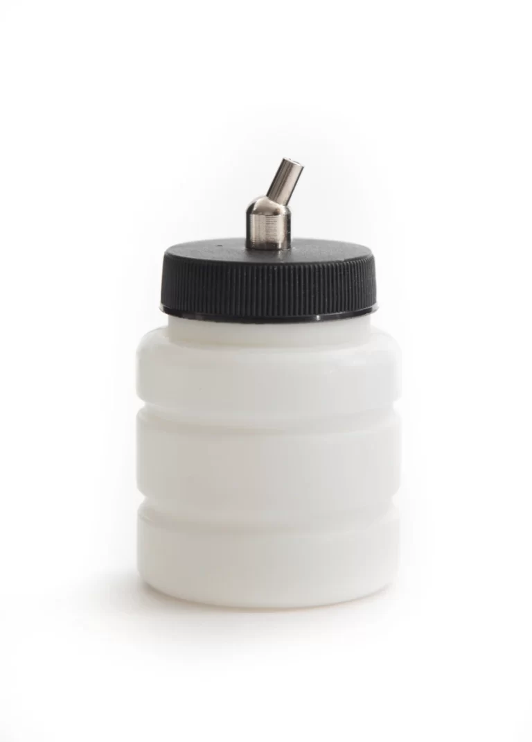 Plastic container 80ml with hose connection