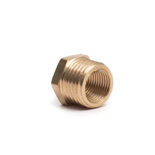 Brass Thread Adapter – 1/8" Male to 1/4" Female