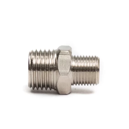 Metal Thread Adapter – 1/4" Male to 1/8" Male