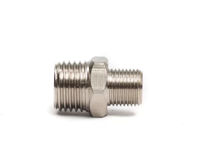Metal Thread Adapter – 1/4" Male to 1/8" Male